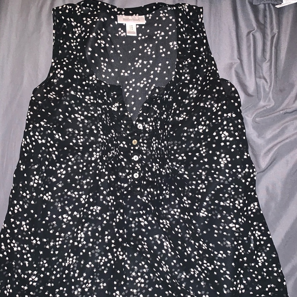 Sheer maternity top